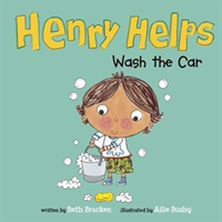 Henry helps wash the car