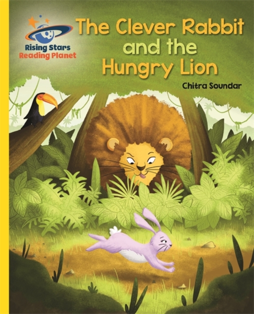 Reading planet - the clever rabbit and the hungry lion- yellow: galaxy