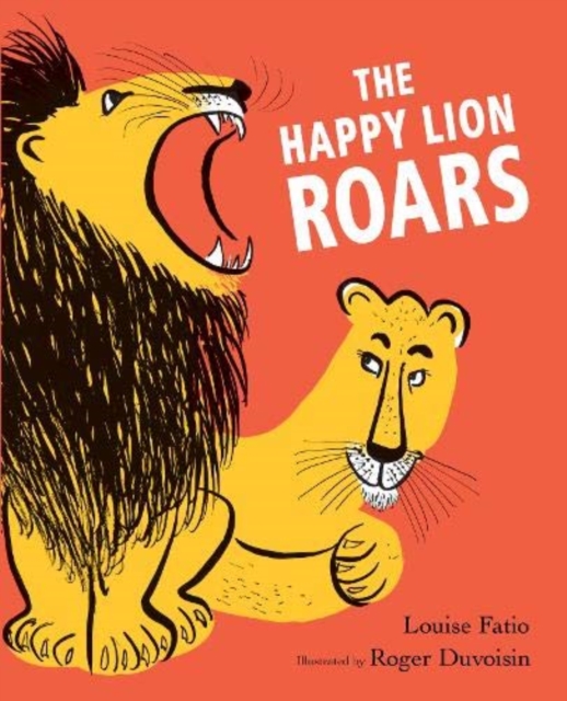 Happy lion roars