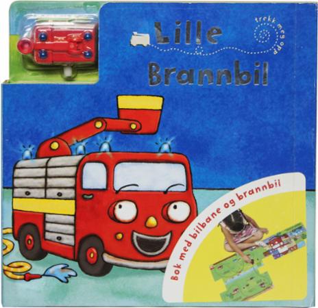 Lille brannbil : bok med bilbane og brannbil