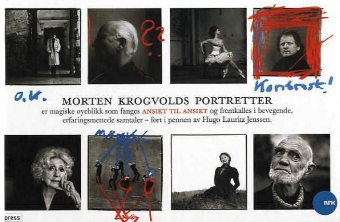 Morten Krogvolds portretter : er magiske øyebikk som fanges ansikt til ansikt og fremkalles i bevegende, erfaringsmettede samtaler