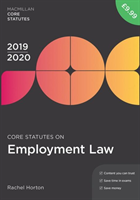 Core statutes on employment law 2019-20