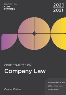 Core statutes on company law 2020-21