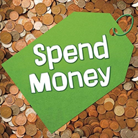 Earn it, save it, spent it! pack a of 4