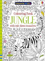 Colouring book jungle with rub down transfers