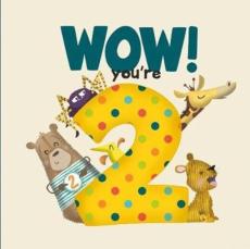 Wow! you're two birthday book