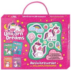 Unicorn dreams : aktivitetsveske med ballongklistremerker