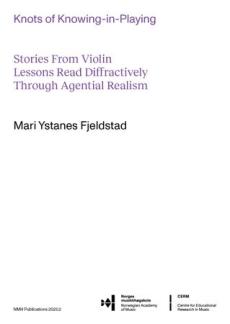 Knots of knowing-in-playing : stories from violin lessons read diffractively through agential realism