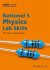 National 5 physics lab skills