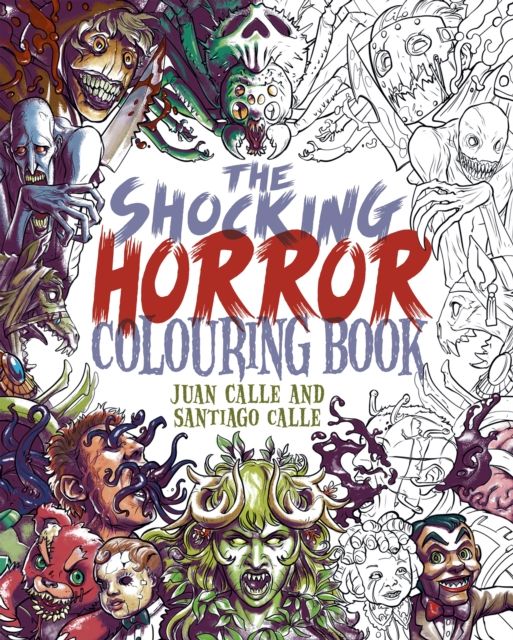 Shocking horror colouring book