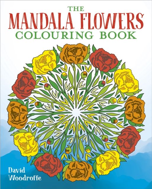 Mandala flowers colouring book