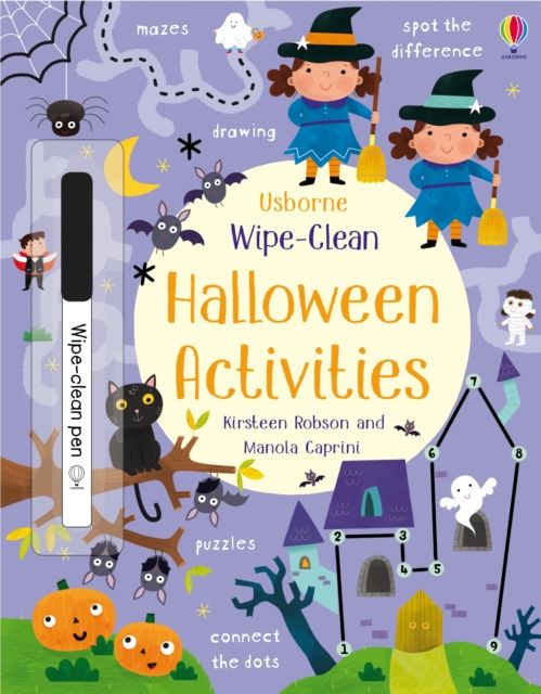 Wipe-clean halloween activities