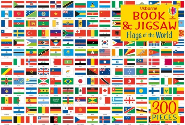 Usborne book and jigsaw flags of the world