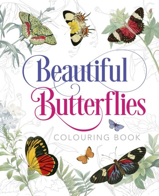 Beautiful butterflies colouring book