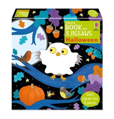 Usborne book and 3 jigsaws: halloween
