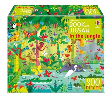 Usborne book and jigsaw in the jungle