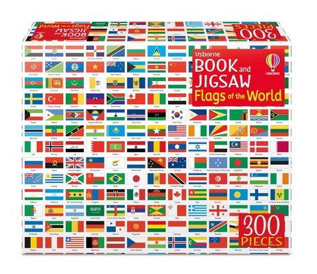 Usborne book and jigsaw flags of the world
