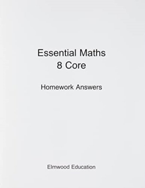 Essential maths 8 core homework answers