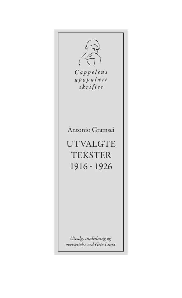 Antonio Gramsci : utvalgte tekster 1916 - 1926