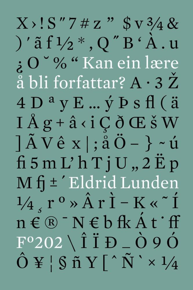 Kan ein lære å bli forfattar?
