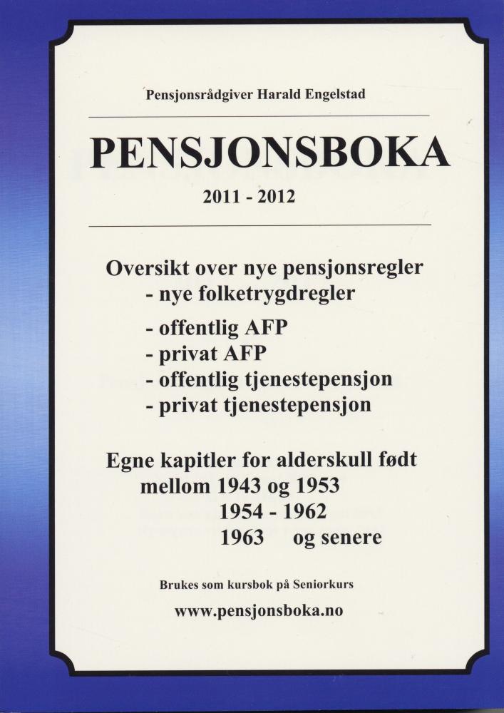 Pensjonsboka 2011-2012