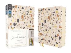 Niv, Journal the Word Bible (Perfect for Note-Taking), Cloth Over Board, Cream, Red Letter, Comfort Print