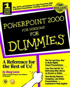 PowerPoint 2000 for Windows for dummies
