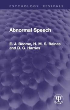 Abnormal speech