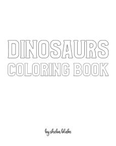 Dinosaurs with Scissor Skills Coloring Book for Children - Create Your Own Doodle Cover (8x10 Softcover Personalized Coloring Book / Activity Book)