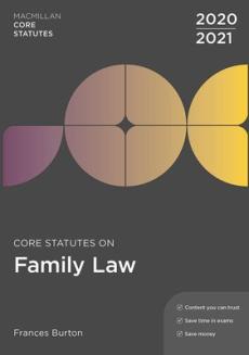 Core statutes on family law 2020-21