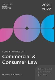 Core statutes on commercial & consumer law 2021-22