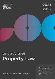 Core statutes on property law 2021-22