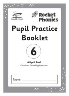 Reading planet: rocket phonics - pupil practice booklet 6