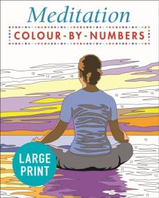 Large print meditation colour by numbers