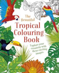 Beautiful tropical colouring book