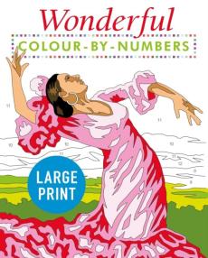 Wonderful colour by numbers large print