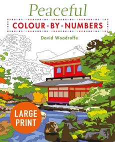 Large print peaceful colour-by-numbers