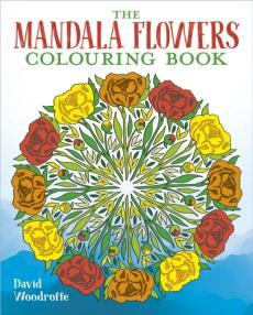 Mandala flowers colouring book