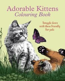 Adorable kittens colouring book