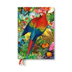 Tropical garden (nature montages) midi 12-month verso hardback dayplanner 2025 (elastic band closure)