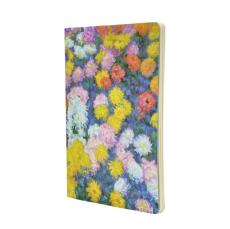 Monetâ€™s chrysanthemums a4 lined cahier