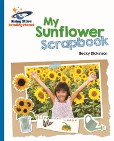 Reading planet - my sunflower scrapbook - blue: galaxy
