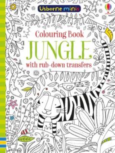 Colouring book jungle with rub down transfers
