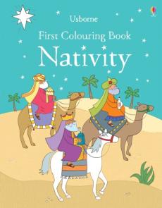 First colouring book nativity