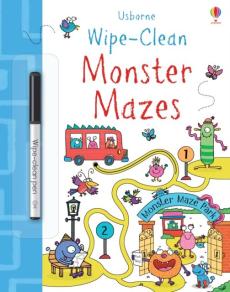 Wipe-clean monster mazes