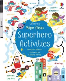 Wipe-clean superhero activities