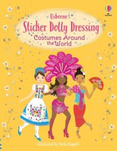 Sticker dolly dressing costumes around the world