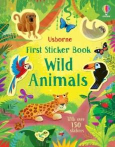 First sticker book wild animals