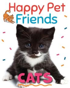 Happy pet friends: cats