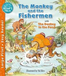 Monkey & the fishermen & the donkey in the pond